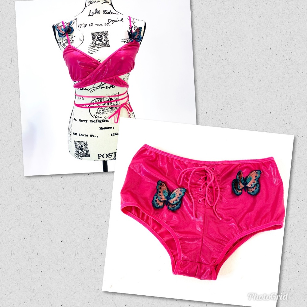 BEAUTIFUL PINK BUTTERFLY SET 🦋